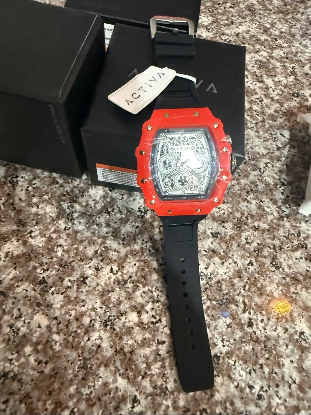 Activa Red Chronograph Men’s Watch
